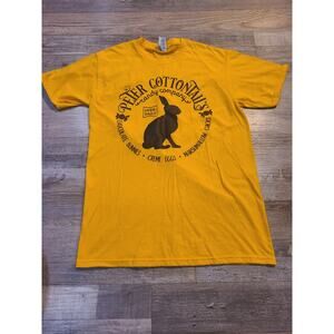 Delta dri small womens yellow Peter cotton graphic tee